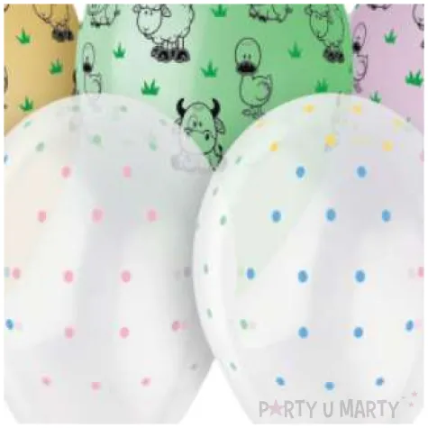 balony zwierzatka z farmy 13 gemar 5 szt