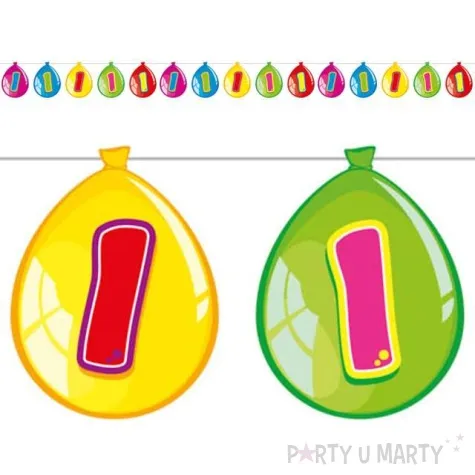 baner 1 urodziny baloniki 1000 cm