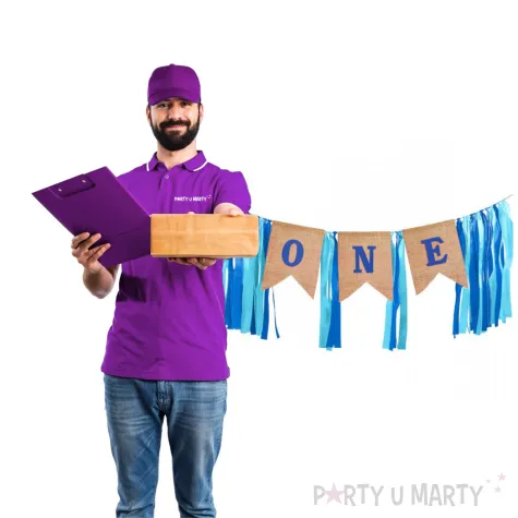 baner 1 urodziny one niebieskie wstazeczki partypal