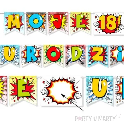 baner 18 urodziny 242 cm