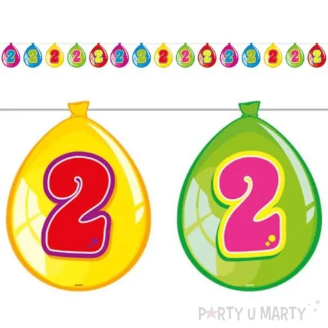 baner 2 urodziny baloniki 10 m