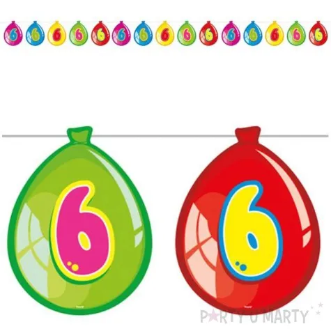 baner 6 urodziny baloniki folat 10 m