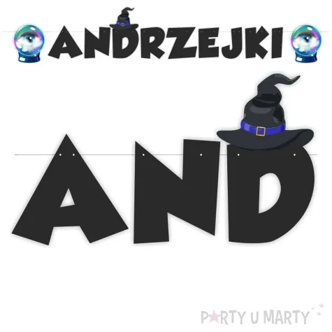 baner andrzejki wrozbita maciej czarny 2 m