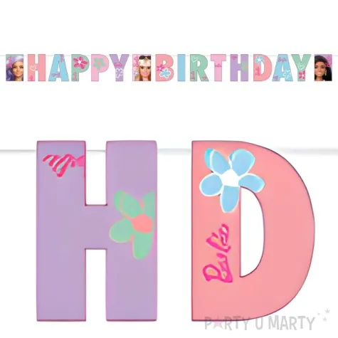 baner barbie sweet life happy birthday amscan 180 cm