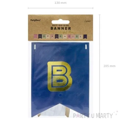 baner boy or girl mix partydeco 175 cm