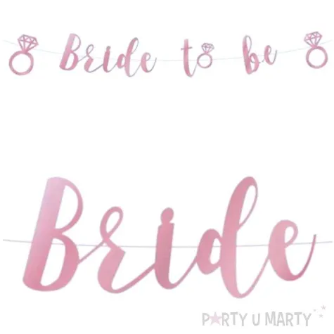 baner bride to be rozowy godan 300 cm