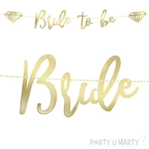 baner bride to be zloty unique 183 cm