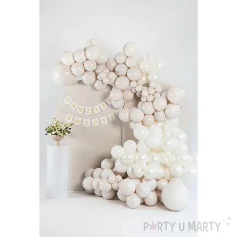 baner chrzest swiety bialy partydeco 200 cm