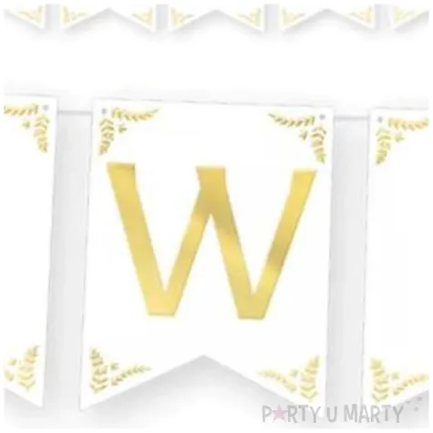 baner chrzest swiety bialy partypal 160 cm