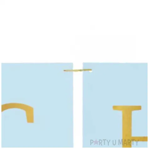 baner chrzest swiety jasnoniebieski partydeco 2 m
