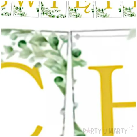 baner chrzest swiety listki bialy partycollection 3 5 m