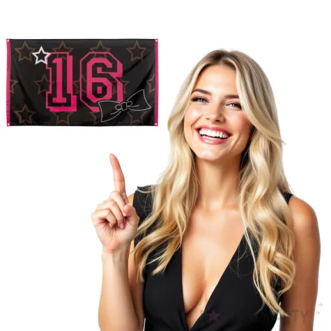 baner cyfra 16 sweet birthday boland 150 cm