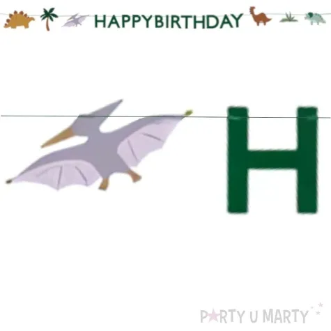 baner dino fun happy birthday partydeco 450 cm