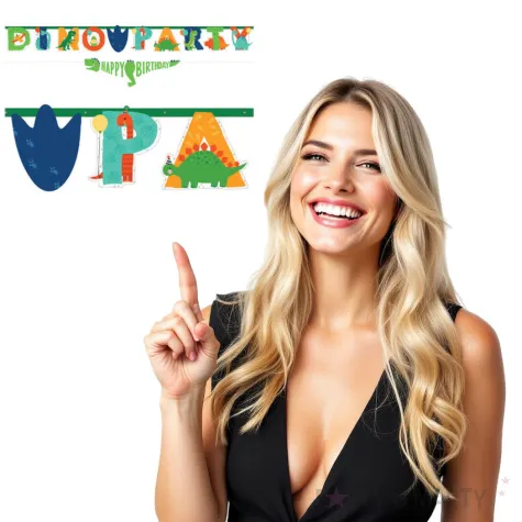 baner dino party urodziny amscan 230 cm