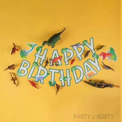 baner dinozaury happy birthday pd dino pd party 250 cm