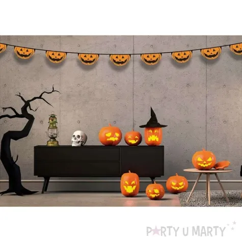 baner dynie halloween pomaranczowy guirca 5 5 m