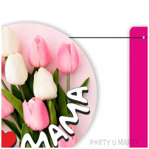 baner dzien matki kochanej mamie tulipany fuksja 2 2 m