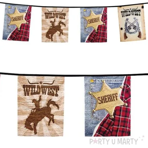 baner dziki zachod szeryf dwuswtronna boland 600 cm