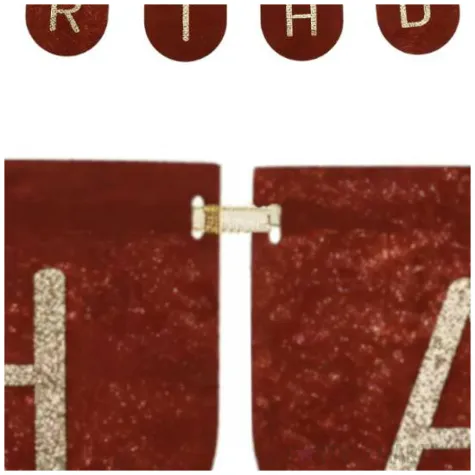 baner filcowy happy birthday partydeco brazowy 300 cm