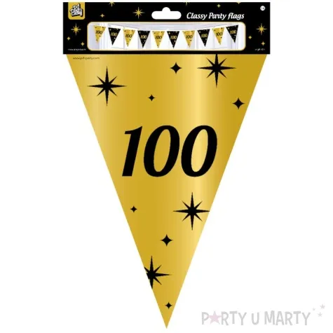 baner flagi 100 urodziny classy party 10m pd party