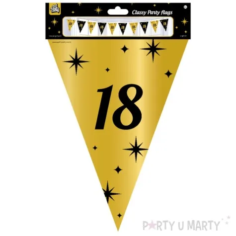 baner flagi 18 urodziny classy party 10m pd party