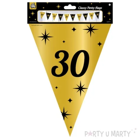 baner flagi 30 urodziny classy party 10m pd party