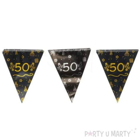 baner flagi 50 shining glam zloto srebrny folat 4 m