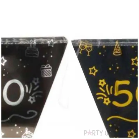 baner flagi 50 shining glam zloto srebrny folat 4 m