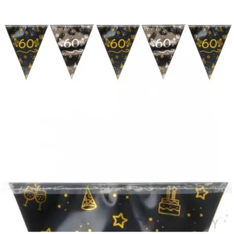 baner flagi 60 shining glam zloto srebrny folat 4 m