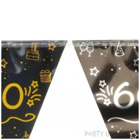 baner flagi 60 shining glam zloto srebrny folat 4 m