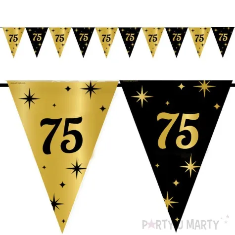 baner flagi 75 urodziny classy party 10m pd party