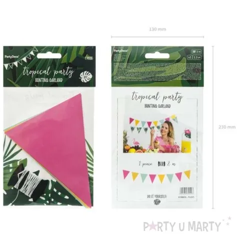 baner flagi aloha flagietki mix partydeco 130 cm