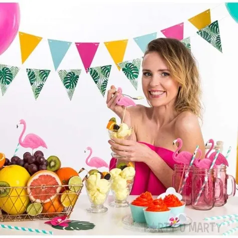 baner flagi aloha liscie mix partydeco 130 cm