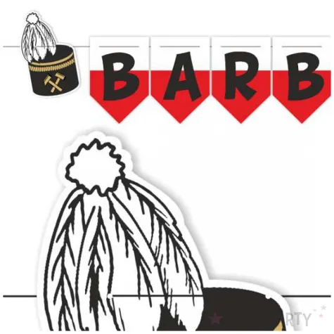 baner flagi barborka czako bialy czerwony 1 8 m