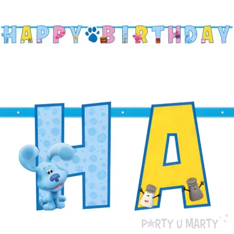 baner flagi blues clue happy birthday amscan 180 cm