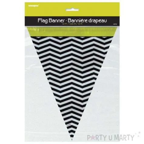 baner flagi chevron czarny unique 365 cm