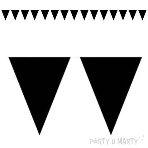 baner flagi classic czarny 1000 cm