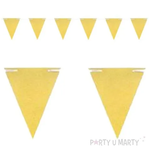 baner flagi classic zlota brokat 165 cm