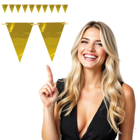 baner flagi classic zloty dekoracjepolska 160 cm