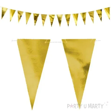baner flagi classic zloty partydeco 215 cm