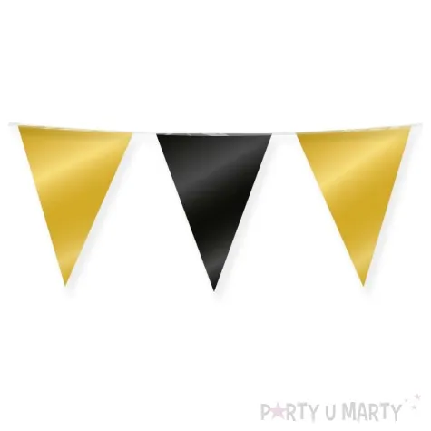 baner flagi classy party zloto czarny pd party 10 m