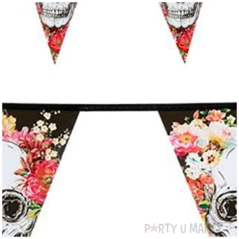 baner flagi czaszka kwiaty boland 6 m