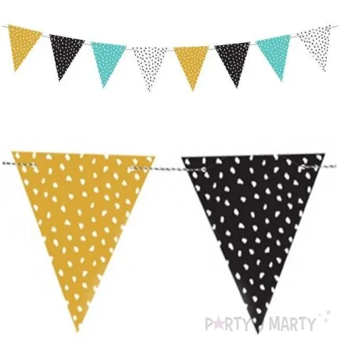 baner flagi dinozaury partydeco mix 130 cm