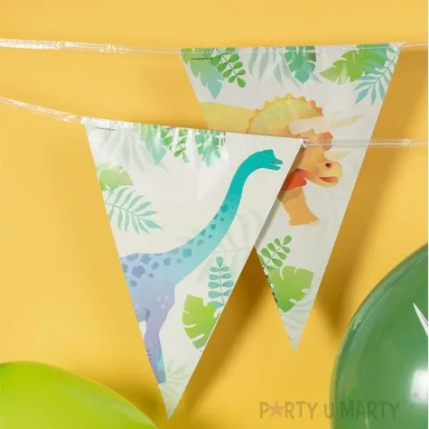baner flagi dinozaury pd dino 10m pd party