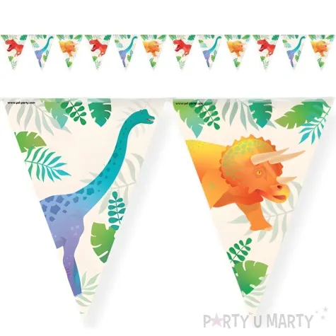 baner flagi dinozaury pd dino 10m pd party
