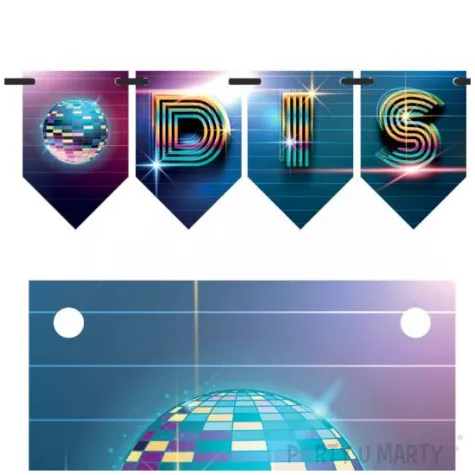 baner flagi disco congee 5 m