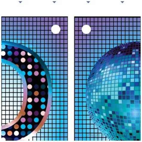 baner flagi disco lata 80 congee 5m