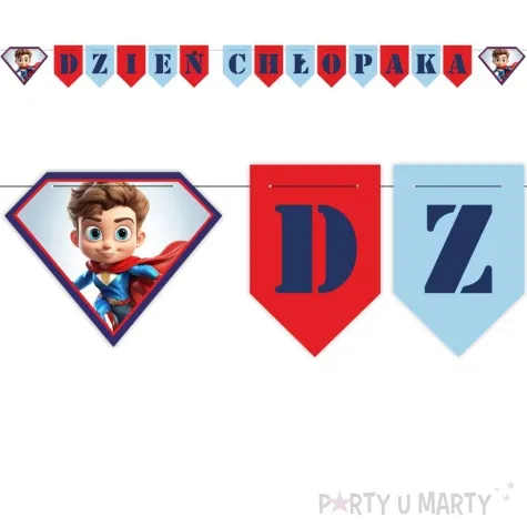 baner flagi dzien chlopaka bohater mix kolor 2 8 m