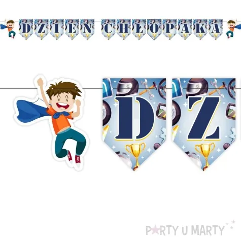 baner flagi dzien chlopaka w pelerynie mix kolor 2 8 m