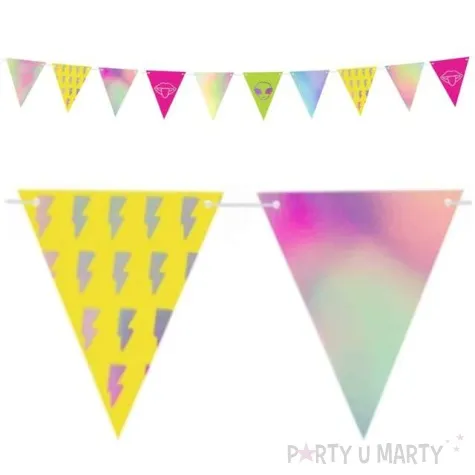 baner flagi electric holo partydeco 180 cm